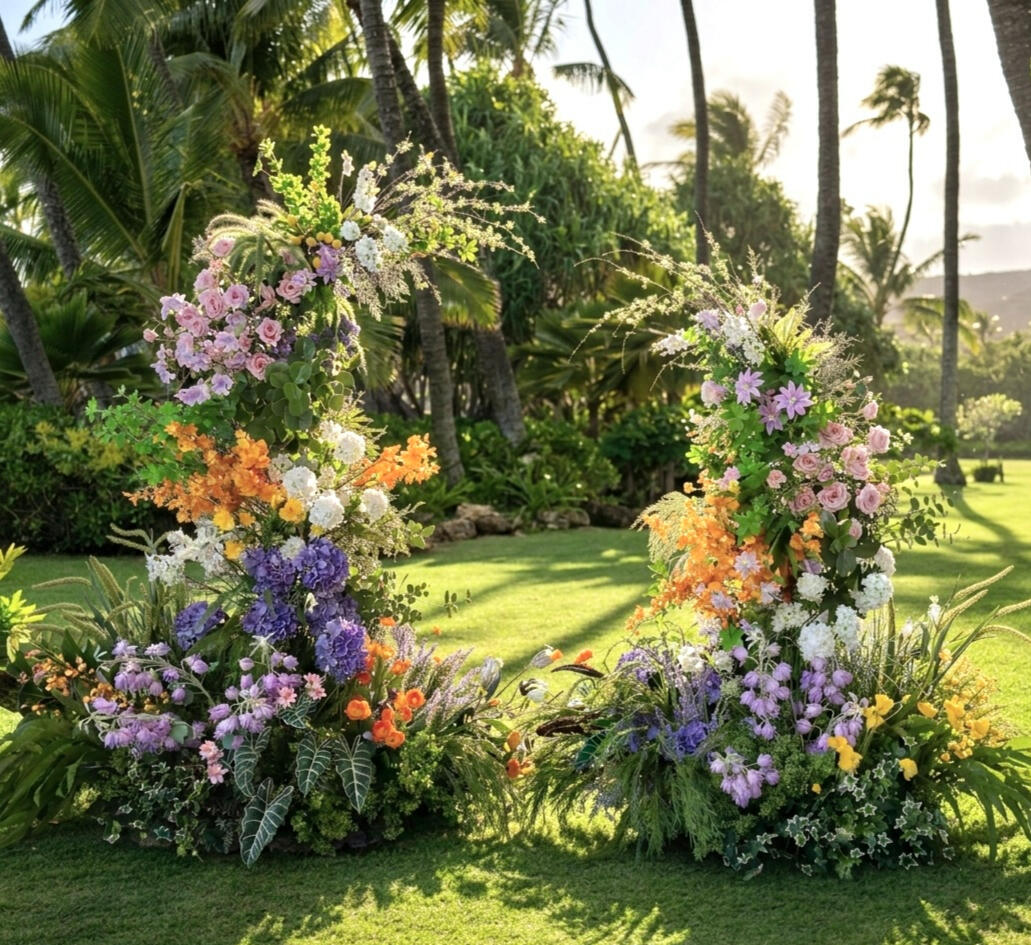 Breathe Green Psalmfloral_hawaii_wedding_floral_rental_夏威夷婚礼花艺租赁__Breathe Green_1